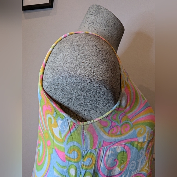 60's vintage iconic psychedelic disco shift dress. Couture Size 8/10. - Picture 7 of 13